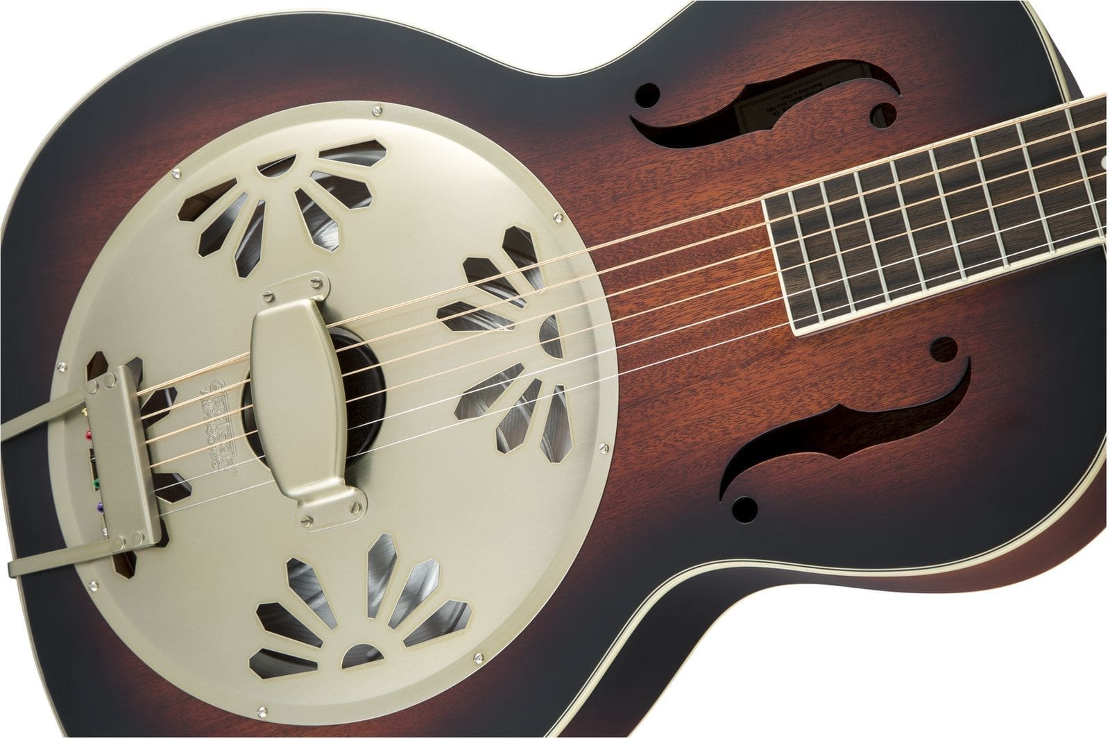 Gretsch G9240 Alligator Round-Neck, Mahogany Body Biscuit Cone Resonator Guitar - 2-Color Sunburst - Image 2
