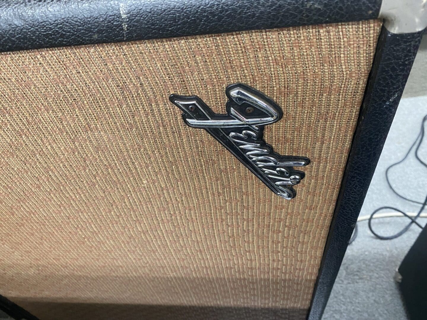 Fender Black Panel Bandmaster 40-Watt 2-Channel Guitar Amp Head with 2x12 Cabinet 1966-67 - Image 7