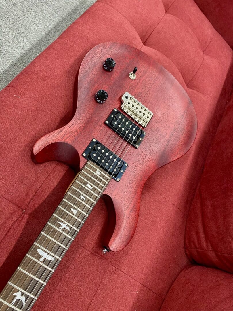 PRS SE CE-24 Standard - Vintage Cherry Satin w/ Bag - Image 8