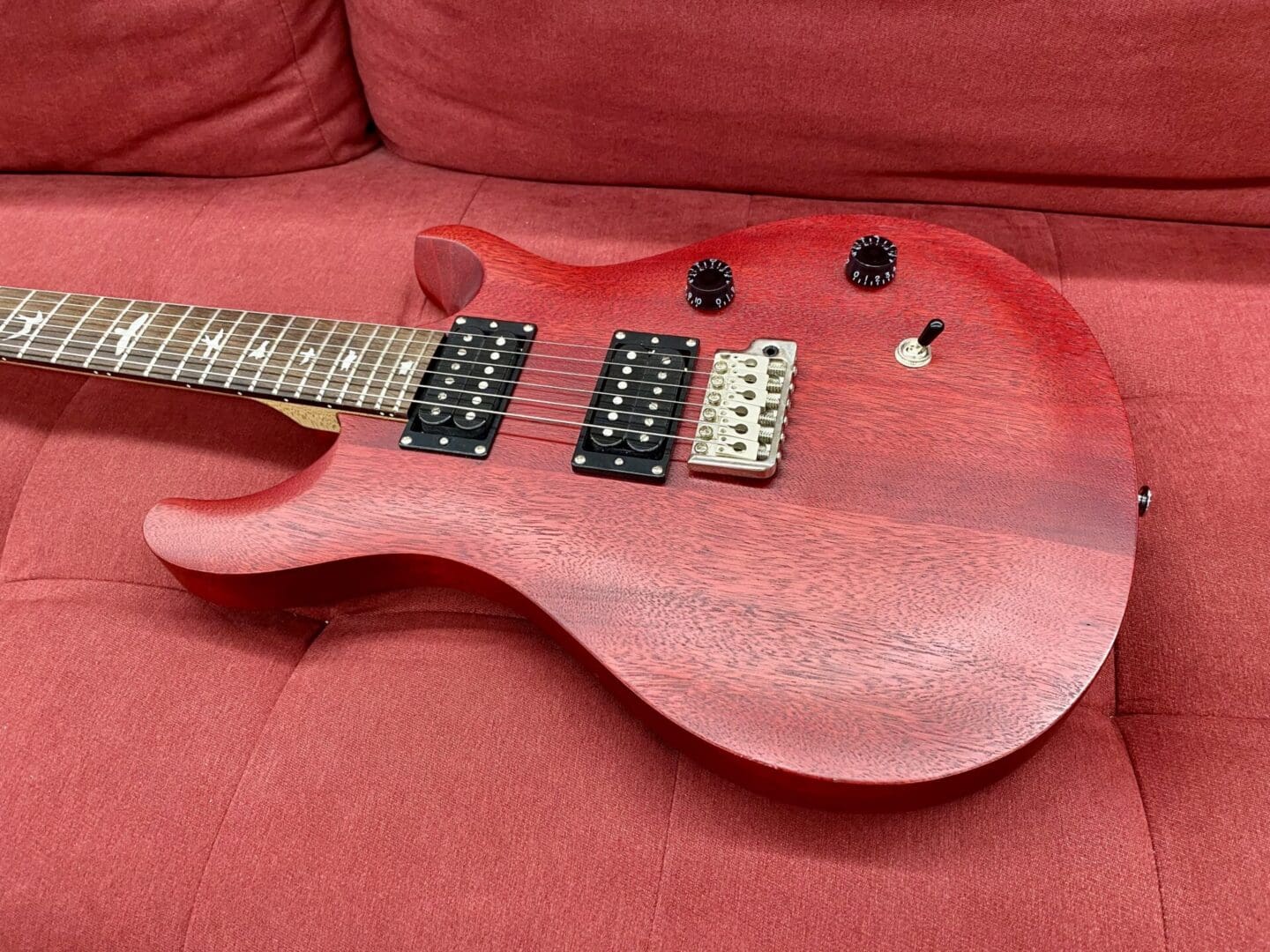 PRS SE CE-24 Standard - Vintage Cherry Satin w/ Bag - Image 10