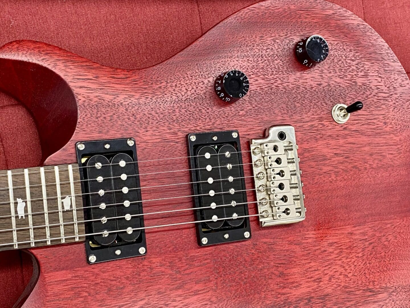 PRS SE CE-24 Standard - Vintage Cherry Satin w/ Bag - Image 11