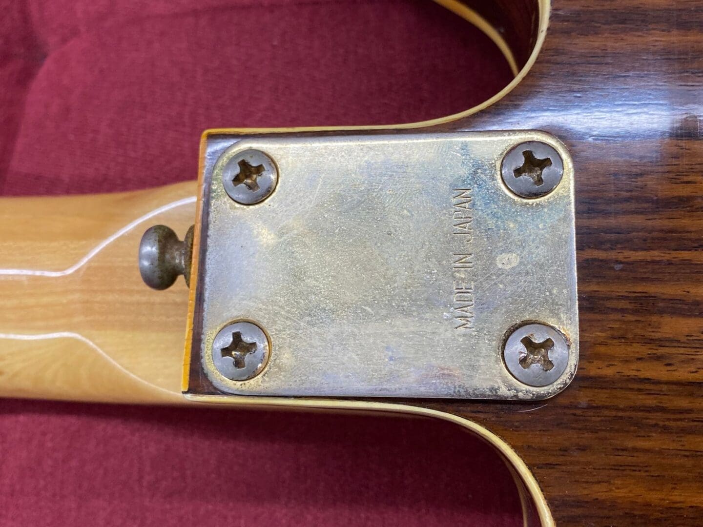 Ventura V-1502 Al Ciaola Copy Electric Guitar 1970's - Walnut w/ Case Made in Japan - Image 14