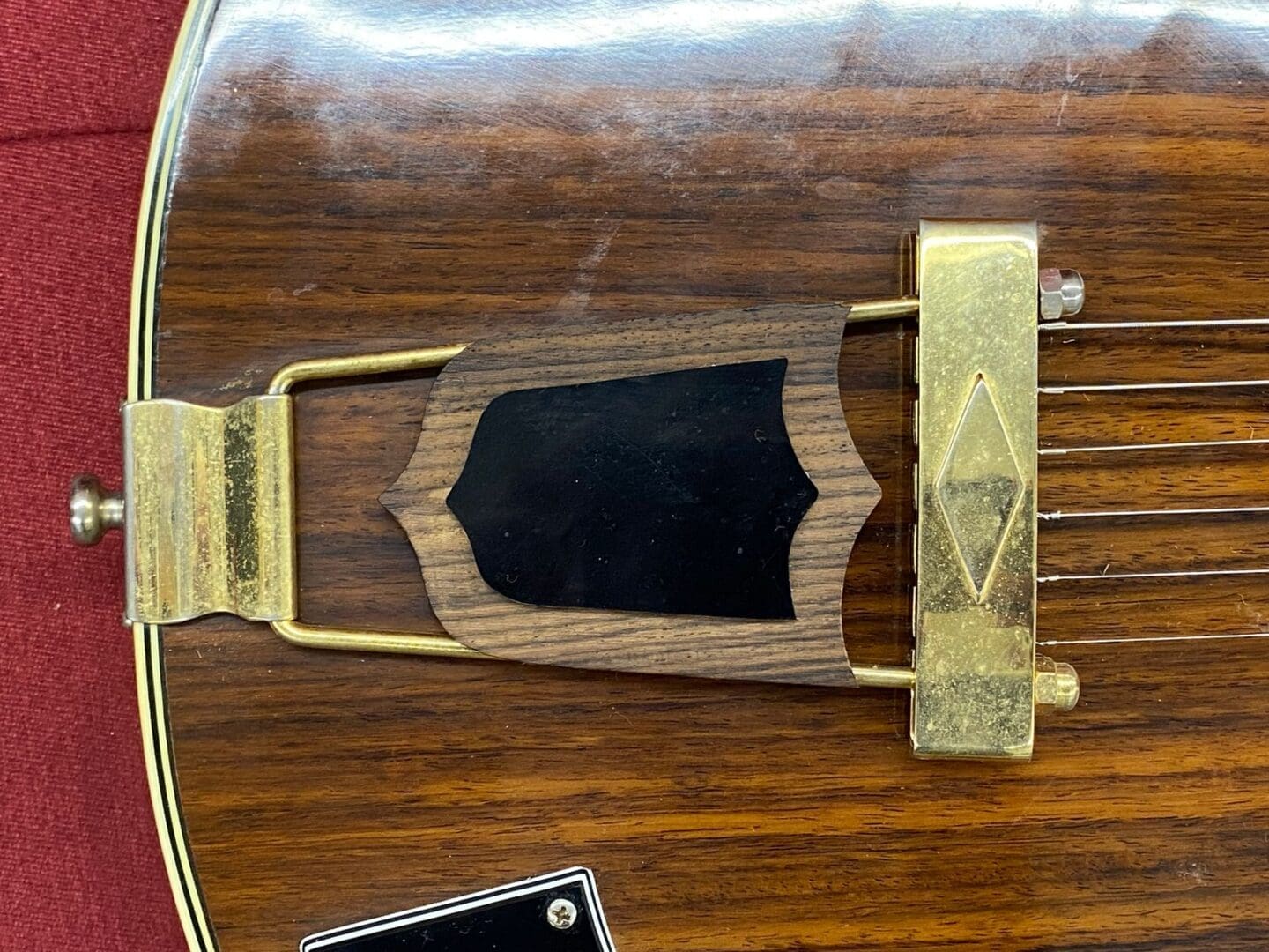 Ventura V-1502 Al Ciaola Copy Electric Guitar 1970's - Walnut w/ Case Made in Japan - Image 16