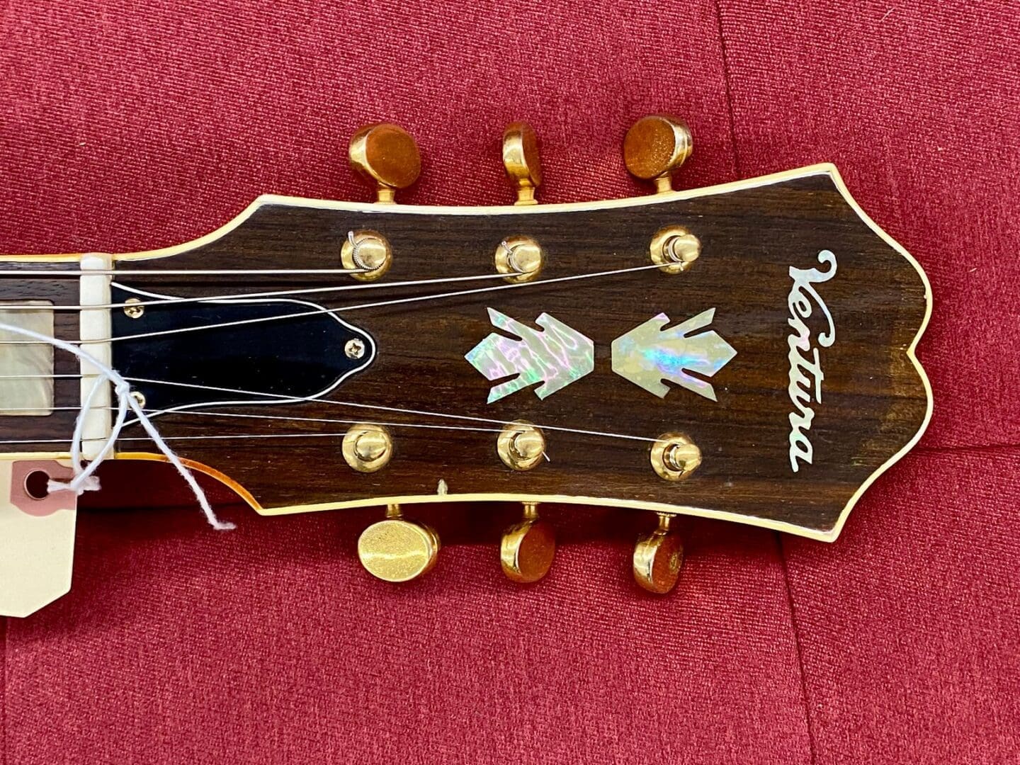 Ventura V-1502 Al Ciaola Copy Electric Guitar 1970's - Walnut w/ Case Made in Japan - Image 17