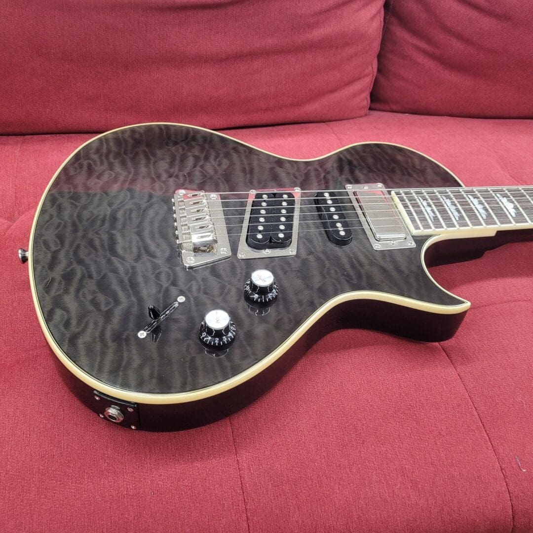 Epiphone Nighthawk Custom Reissue - Trans Black - Victor Litz