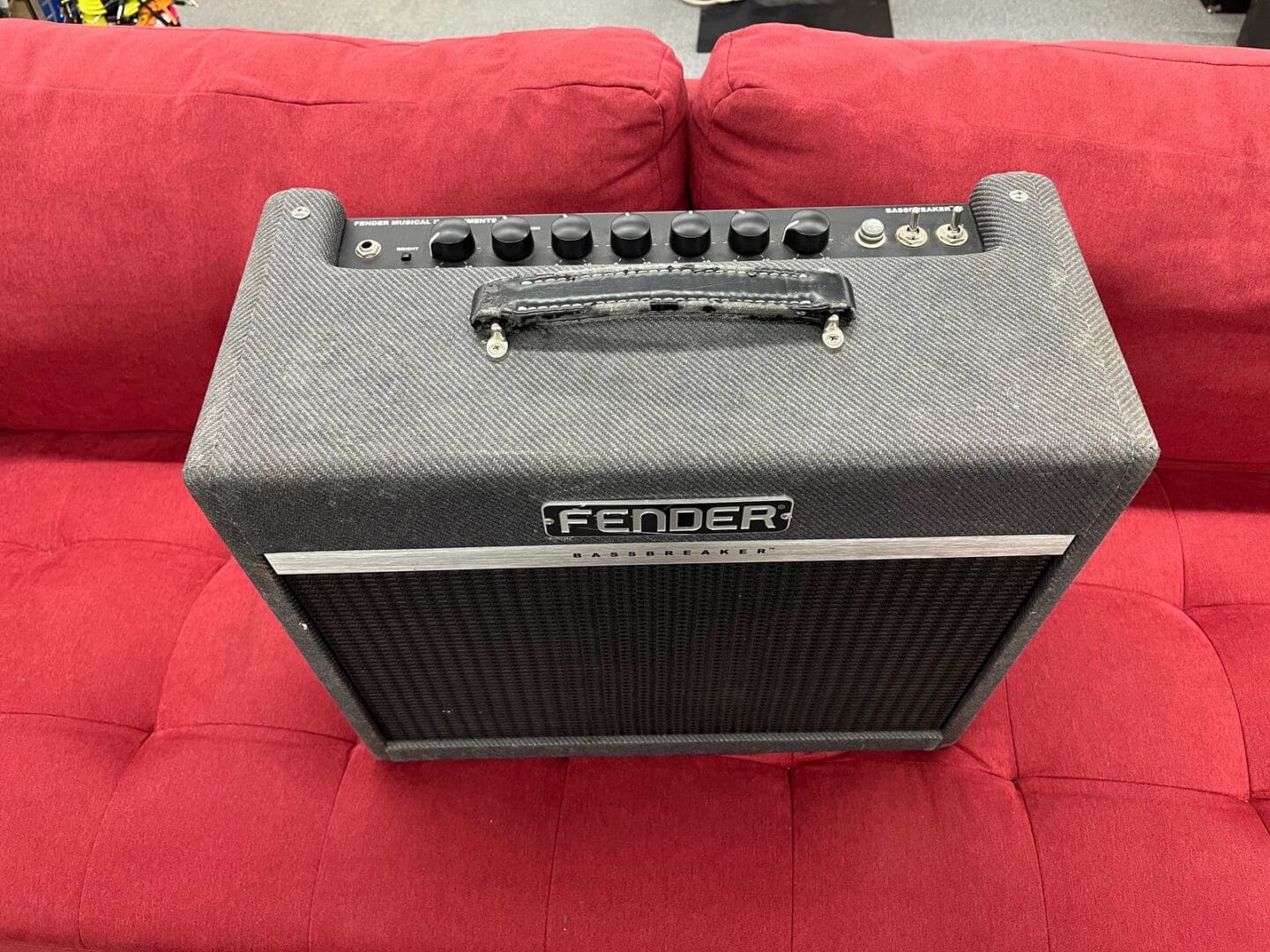 Fender Bassbreaker 15 15W 1x12 Tube Guitar Amp - Grey Tweed