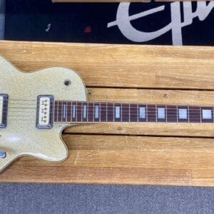 DeArmond M-75T Electric Guitar w/ Bigsby - Champagne Sparkle