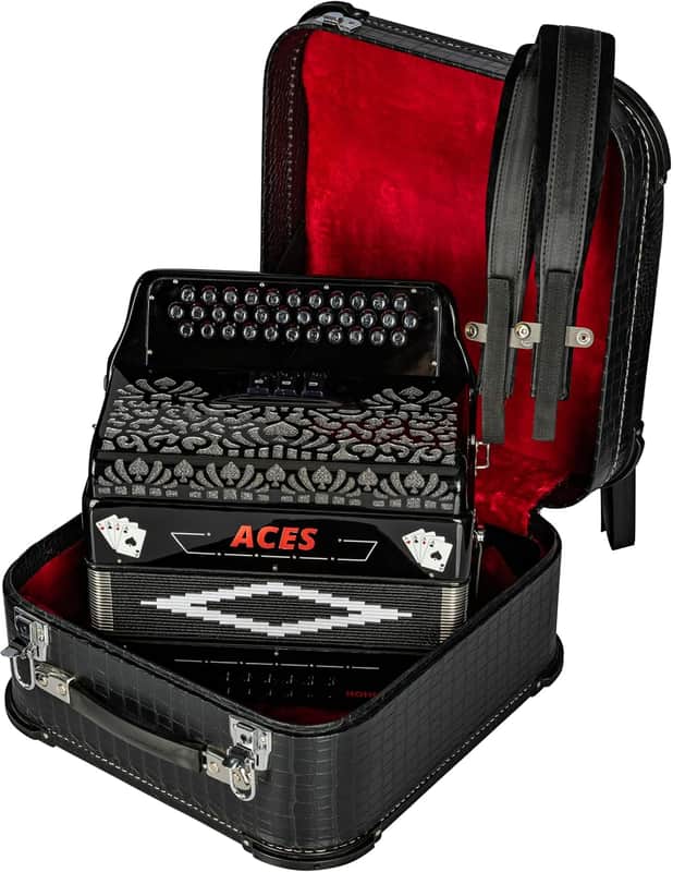 Hohner ACES II 34-Button Accordion with 3 Registers Black FBbEb - Image 4