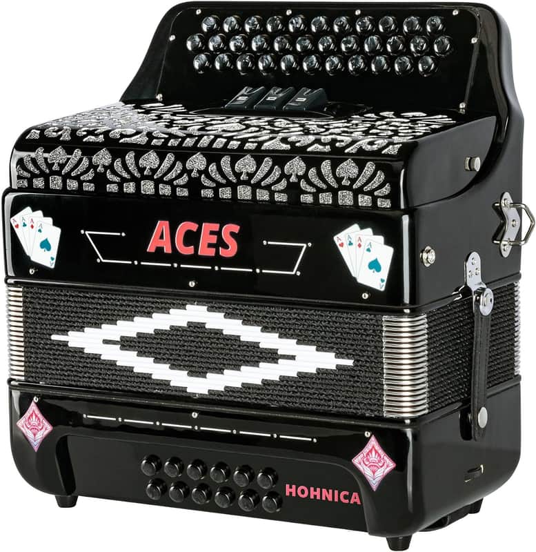 Hohner ACES II 34-Button Accordion with 3 Registers Black FBbEb - Image 5