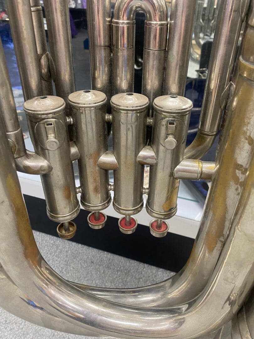 C. Mahillon Bruxelles mod. 390 BBb 4 valve Tuba with Detachable Bell - Silver Local Pickup Only!!! - Image 8