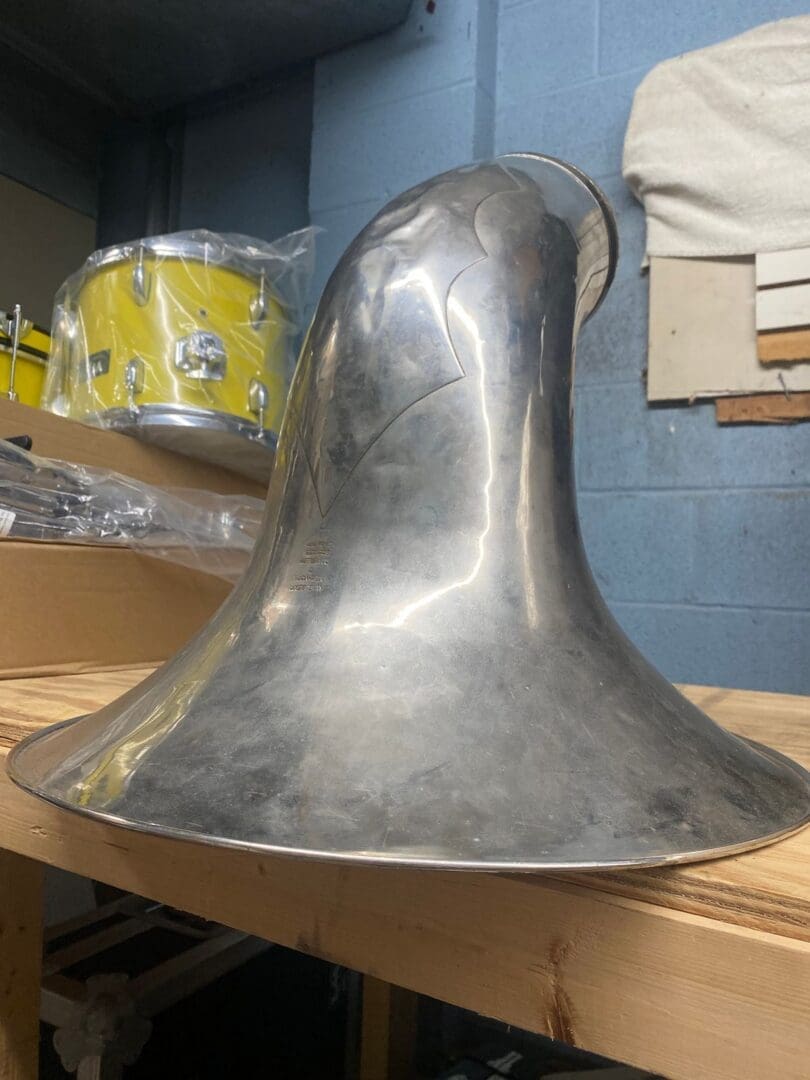 C. Mahillon Bruxelles mod. 390 BBb 4 valve Tuba with Detachable Bell - Silver Local Pickup Only!!! - Image 9