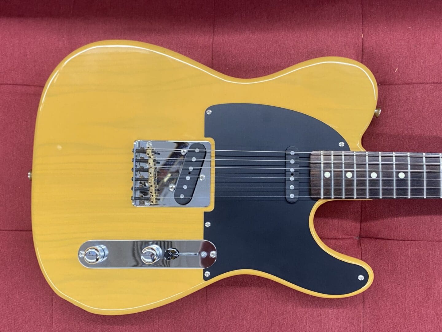 Bill Lawrence BT1R T-Style Electric Guitar 1980's - Butterscotch MIJ