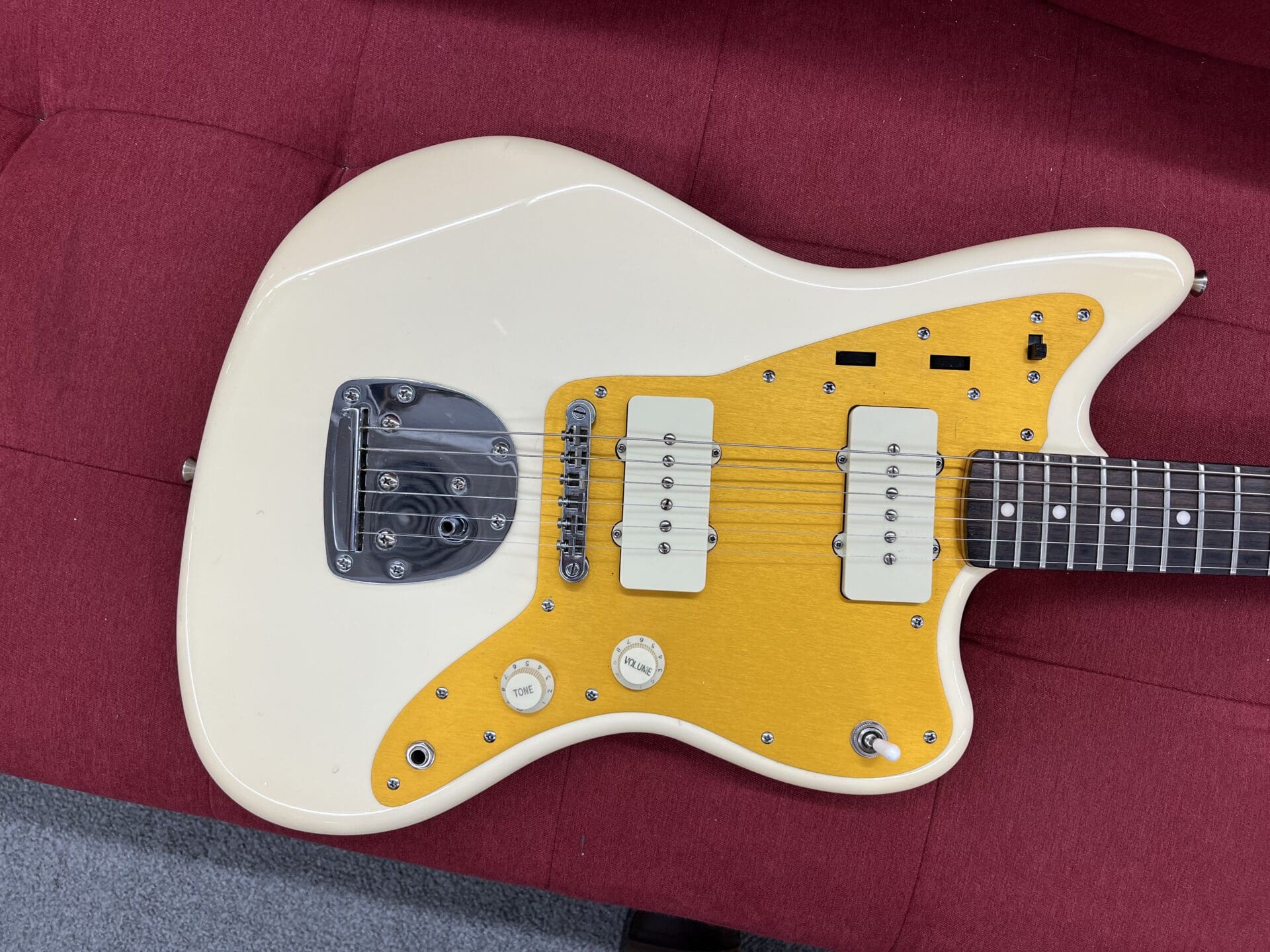 Squier J Mascis Jazzmaster Rosewood 2017 - Vintage White - Image 2