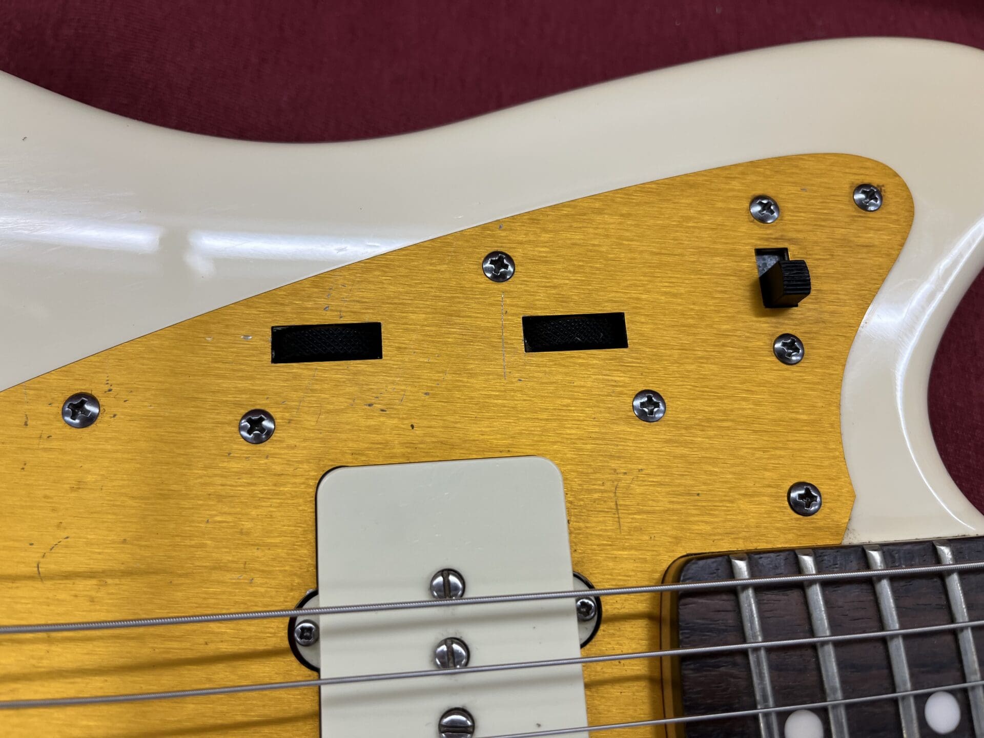 Squier J Mascis Jazzmaster Rosewood 2017 - Vintage White - Image 4