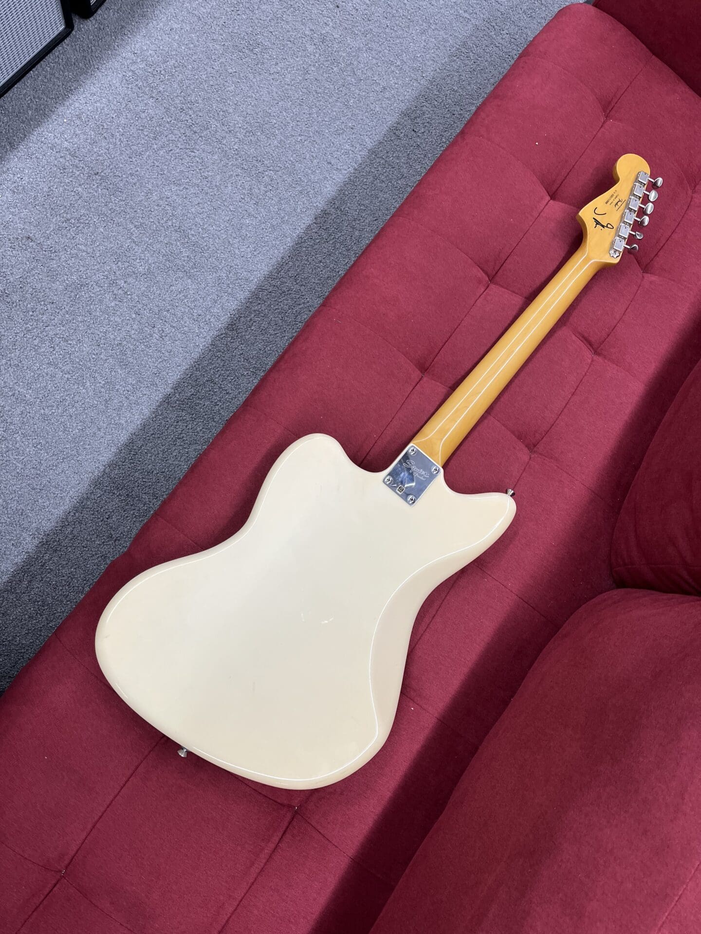 Squier J Mascis Jazzmaster Rosewood 2017 - Vintage White - Image 14