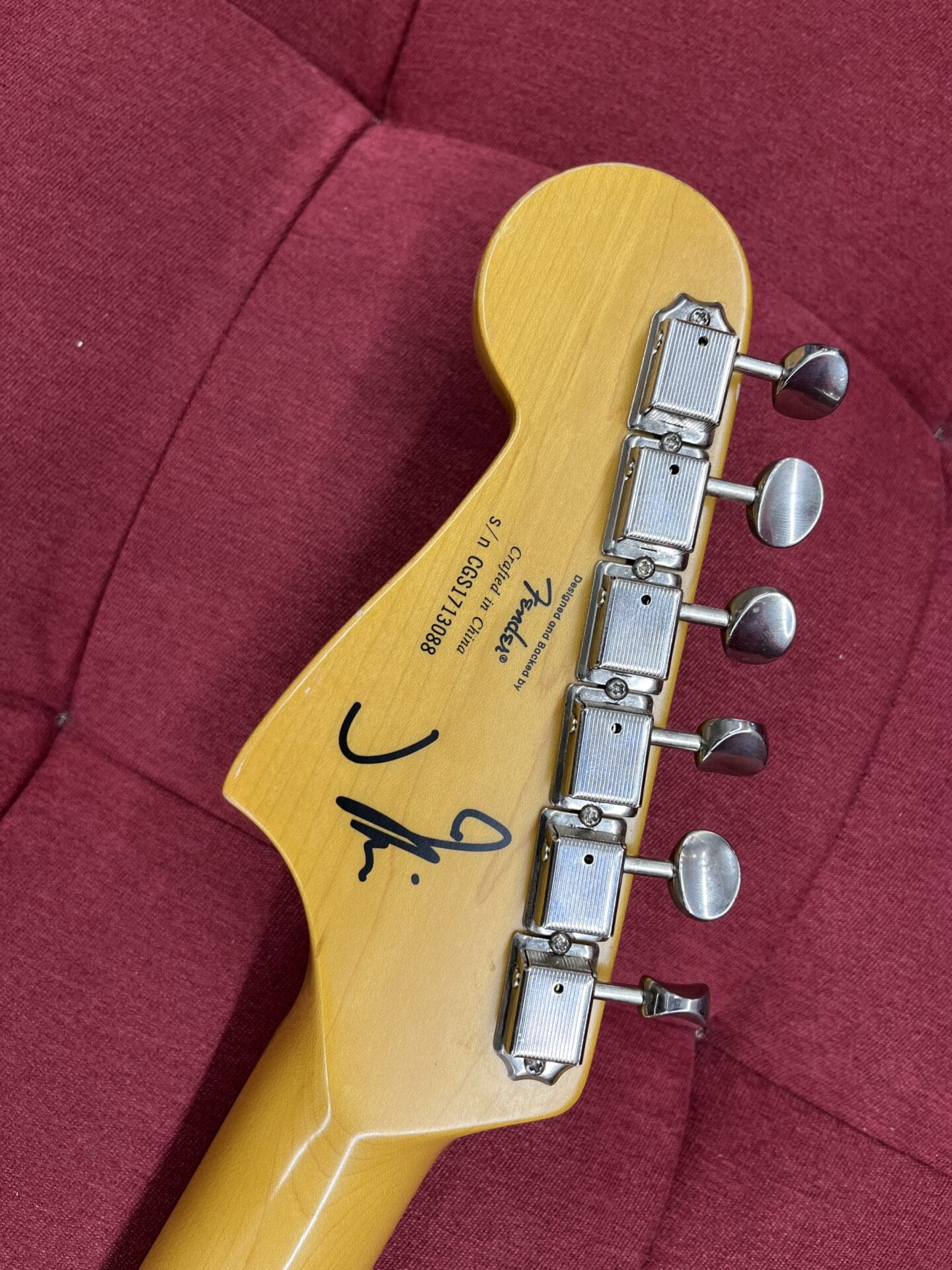 Squier J Mascis Jazzmaster Rosewood 2017 - Vintage White - Image 13