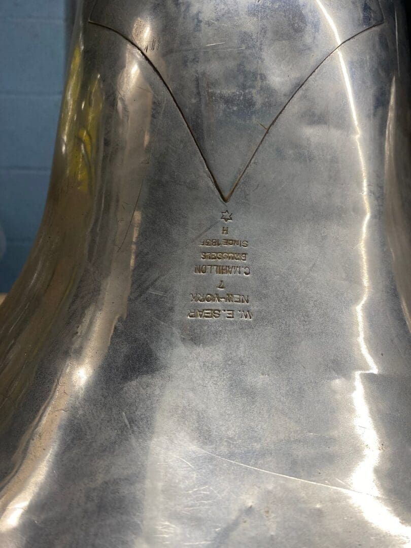 C. Mahillon Bruxelles mod. 390 BBb 4 valve Tuba with Detachable Bell - Silver Local Pickup Only!!! - Image 15