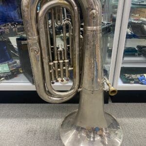 C. Mahillon Bruxelles mod. 390 BBb 4 valve Tuba with Detachable Bell - Silver Local Pickup Only!!!