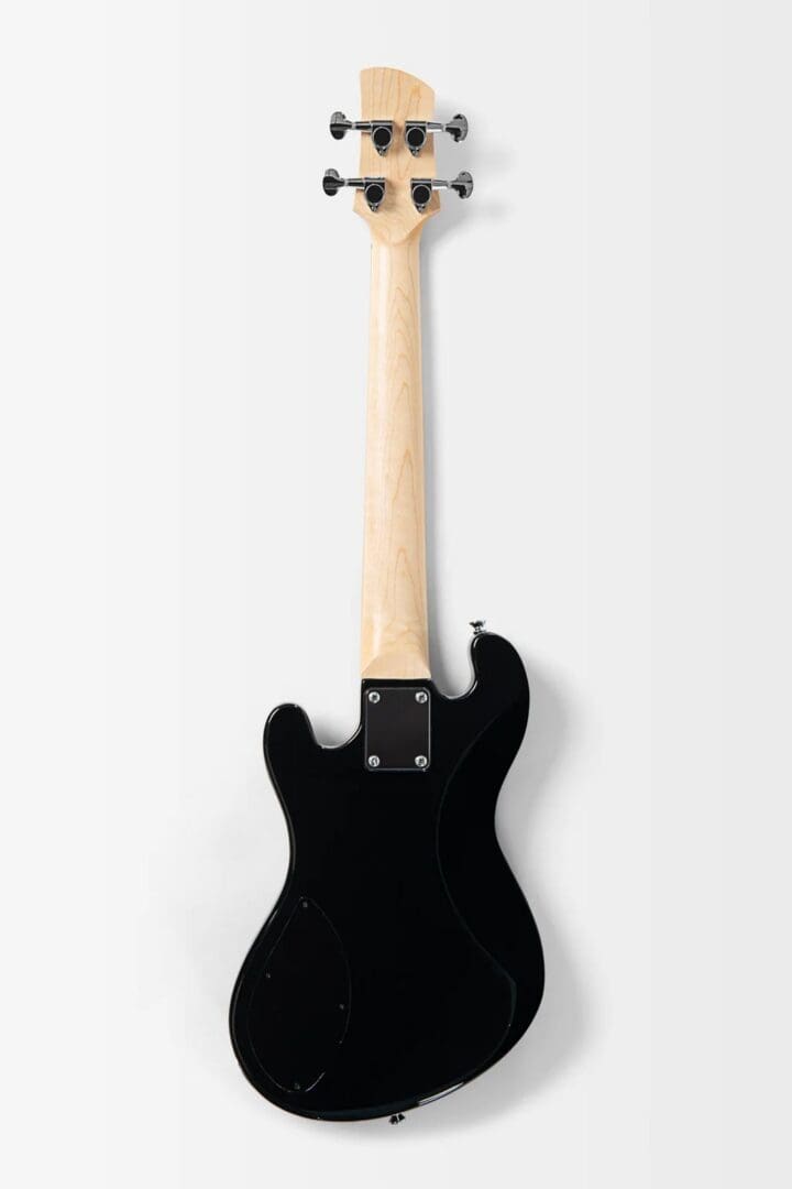 Kala UBASS-SB-F-BKB-FS Solid Body 4-String Fretted - Floral Black Burst - Image 6