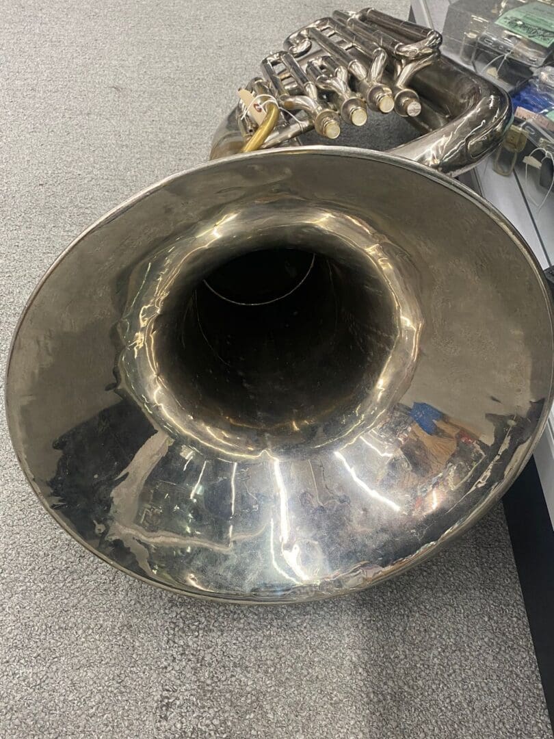 C. Mahillon Bruxelles mod. 390 BBb 4 valve Tuba with Detachable Bell - Silver Local Pickup Only!!! - Image 17