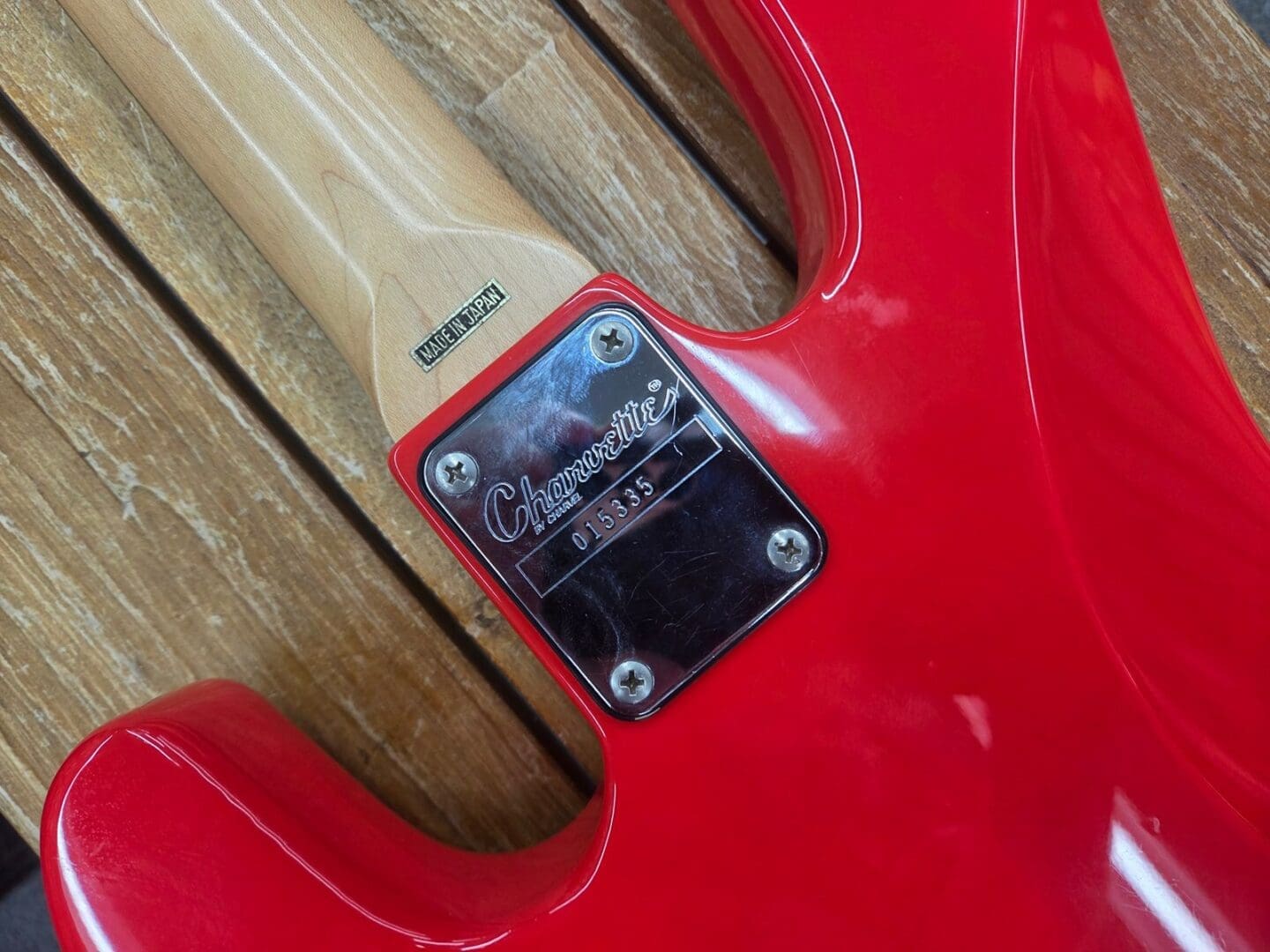 Charvel Charvette 400RR Bass 1980s - Fiesta Red - Image 17