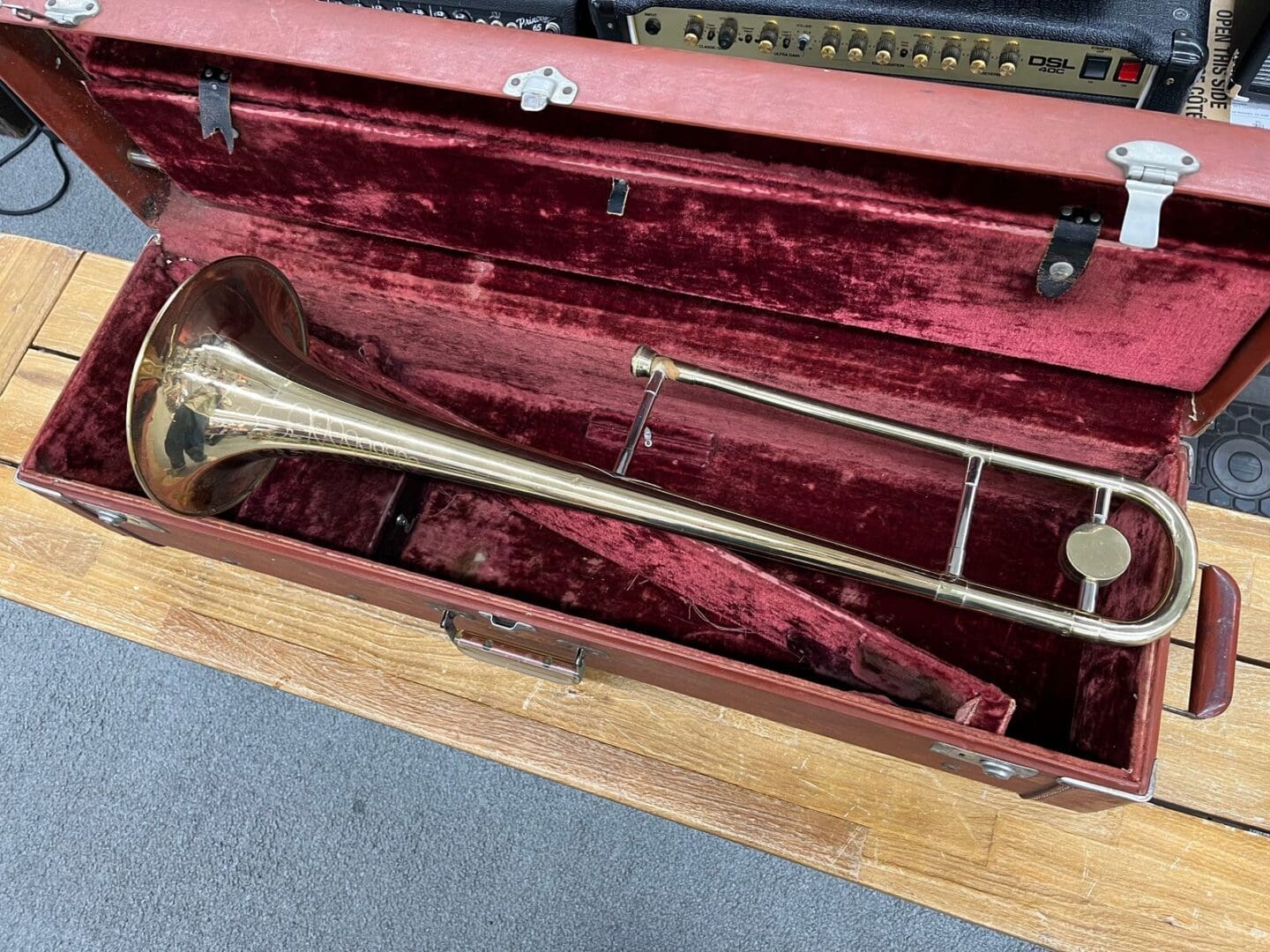 York Super Custom Trombone 50s/60s W/ Case - Image 6