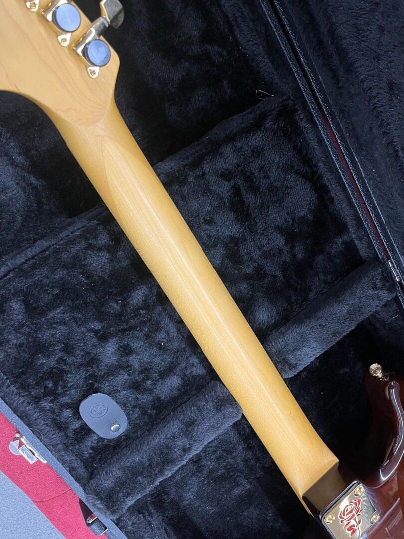 Custom Rose Hardtail Strat - Quilted Honeyburst W/ Case - Image 13