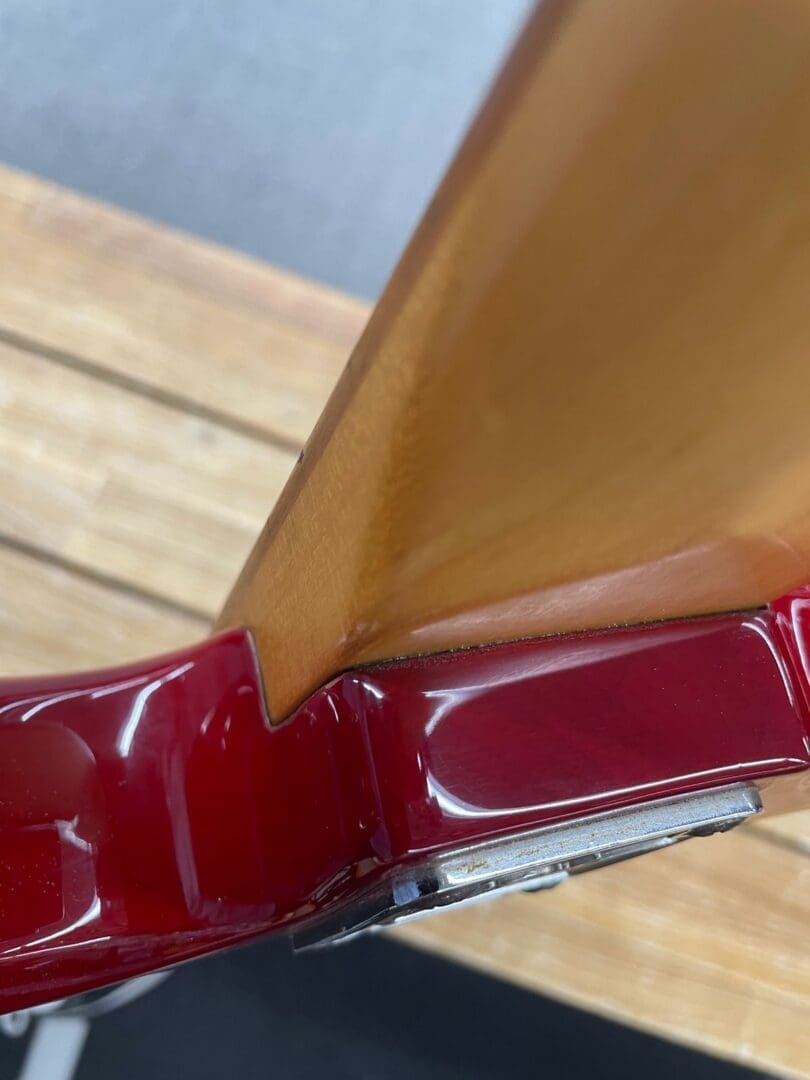 B.C. Rich Mockingbird Bass Platinum Series 1998 - Red - Image 12