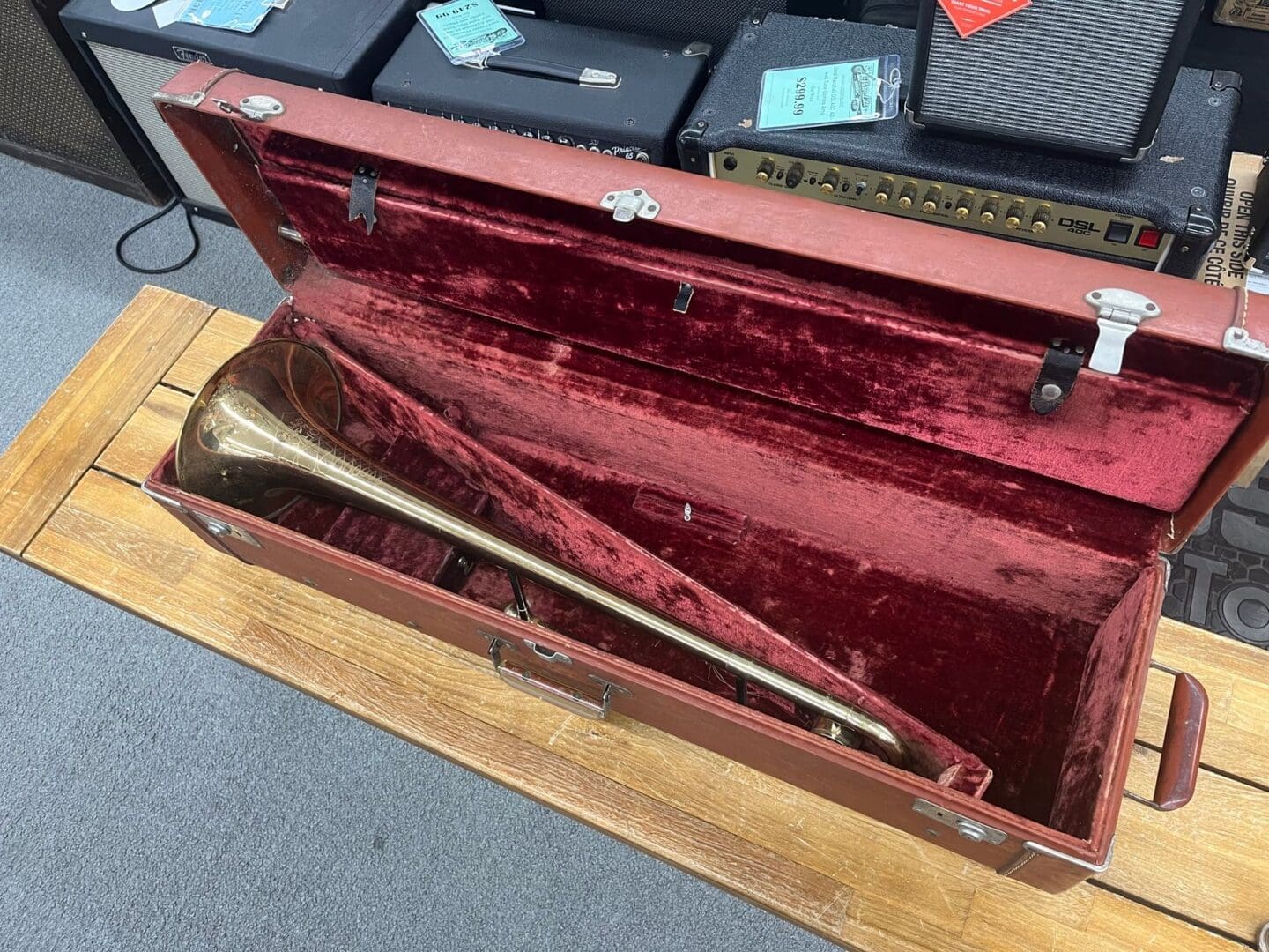 York Super Custom Trombone 50s/60s W/ Case - Image 18