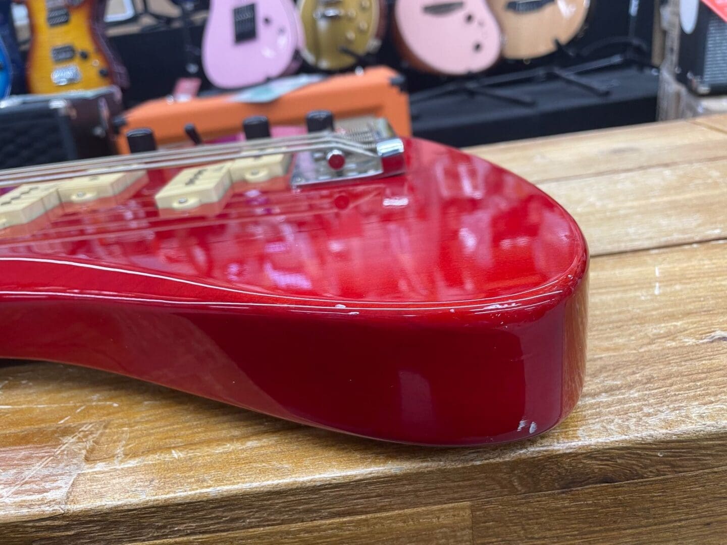 B.C. Rich Mockingbird Bass Platinum Series 1998 - Red - Image 16