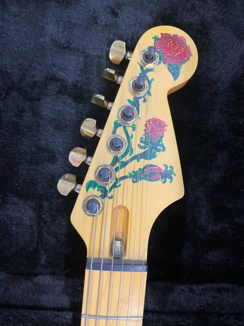 Custom Rose Hardtail Strat - Quilted Honeyburst W/ Case - Image 18