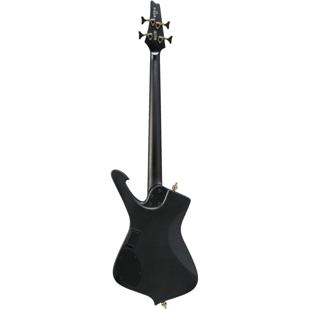 Ibanez Iceman ICB620 Electric Bass Guitar - Black Flat - Image 4