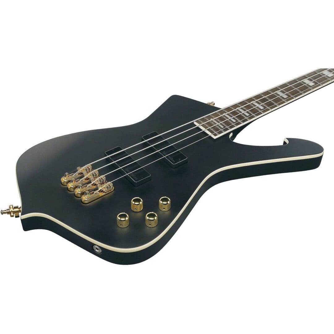 Ibanez Iceman ICB620 Electric Bass Guitar - Black Flat - Image 3
