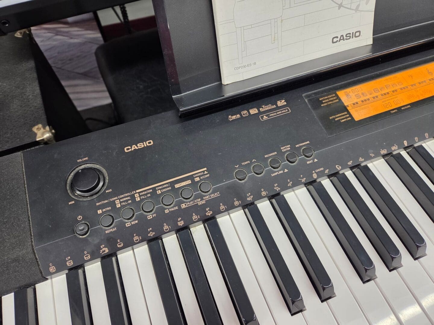 Casio CDP-230R 88-Key Digital Piano with Stand - Black Used – Good Price$299.99 Local Pickup Only - Image 9