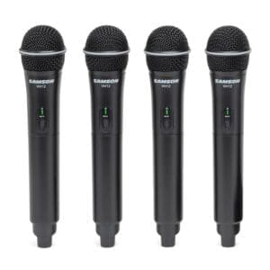 Samson Stage 412 4 Channel Wireless Hand Held Microphone System - Black - Black