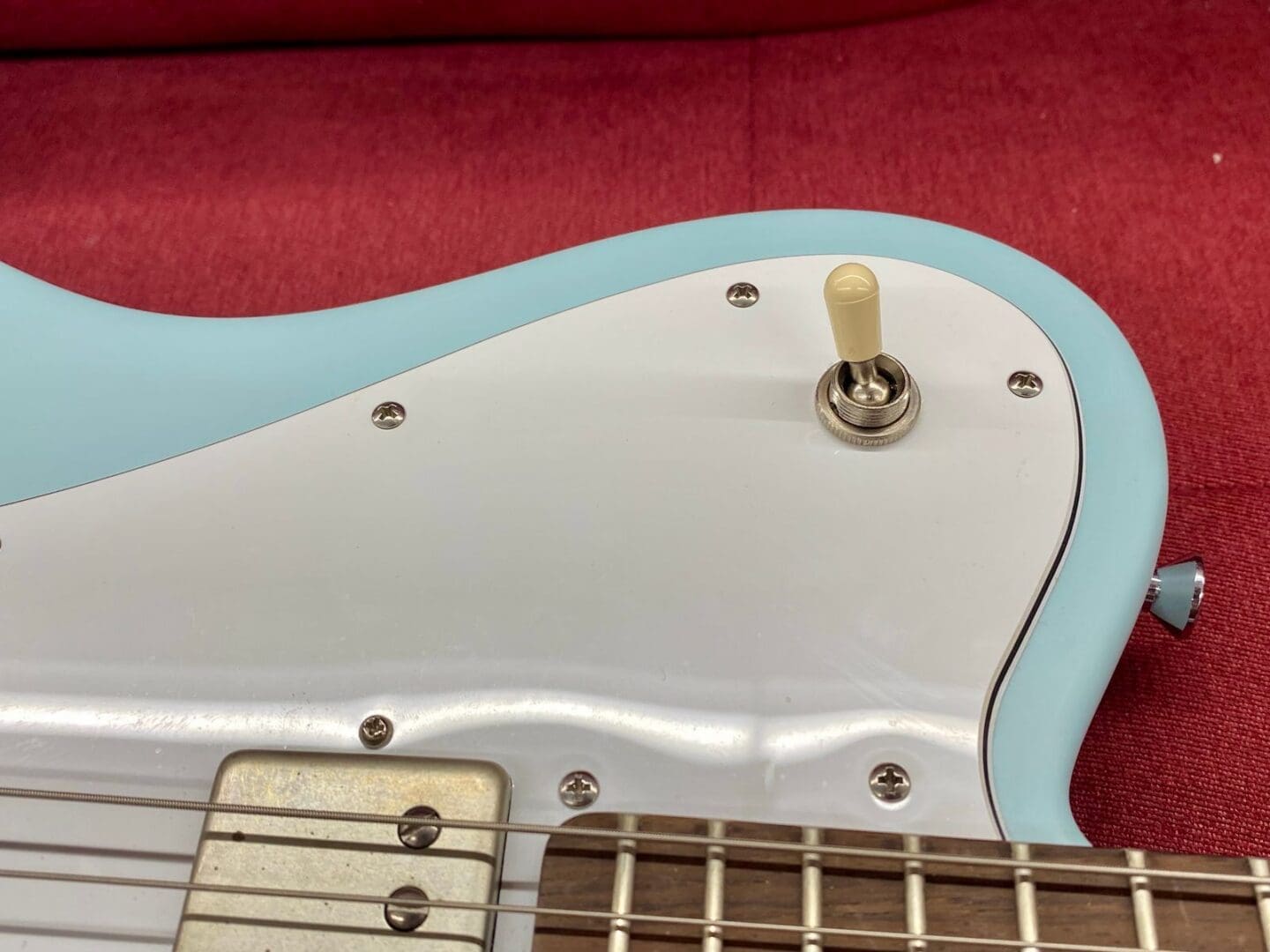 Warmoth T-Style Partscaster HH - Sonic Blue Satin w/ Mahogany Neck - Image 2