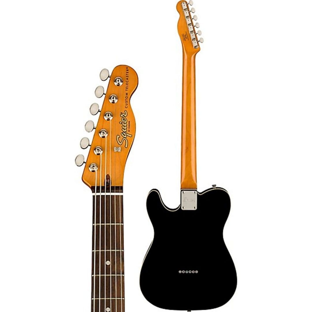 Squier Classic Vibe Baritone Custom Telecaster Electric Guitar - Black - Image 4