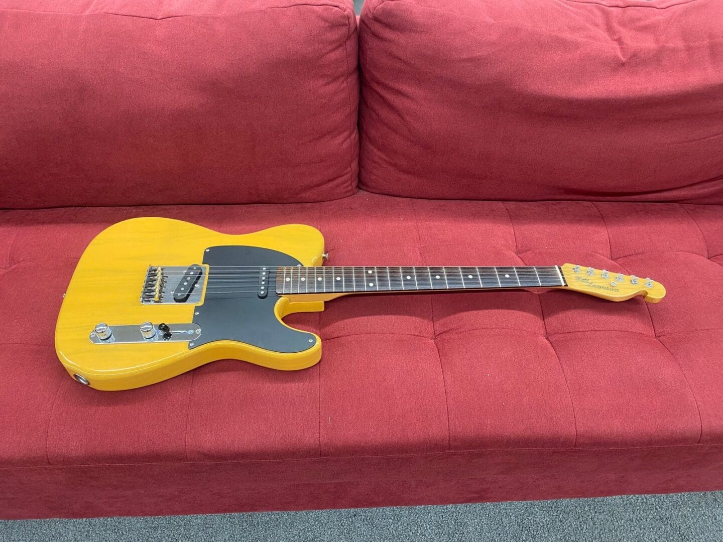 Bill Lawrence BT1R T-Style Electric Guitar 1980's - Butterscotch MIJ - Image 7