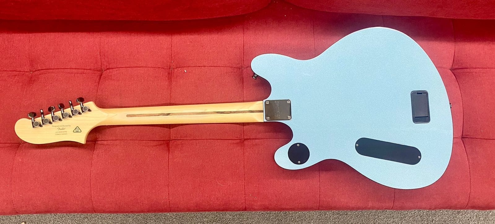 Squier Contemporary Active Starcaster - Gunmetal Metallic - Image 3