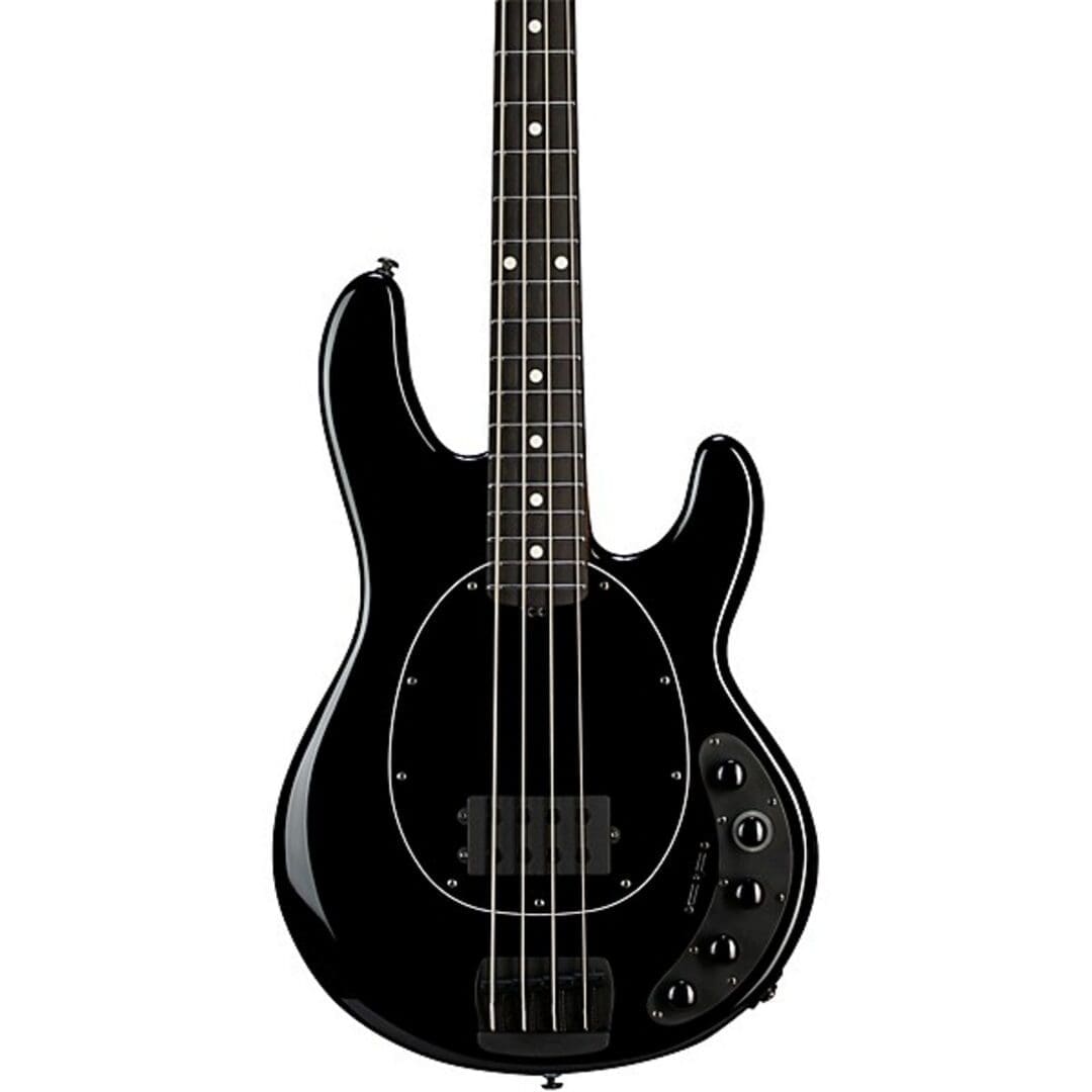 Ernie Ball Music Man DarkRay 4-String Electric Bass Guitar - Obsidian Black w/ Mono Gig Bag