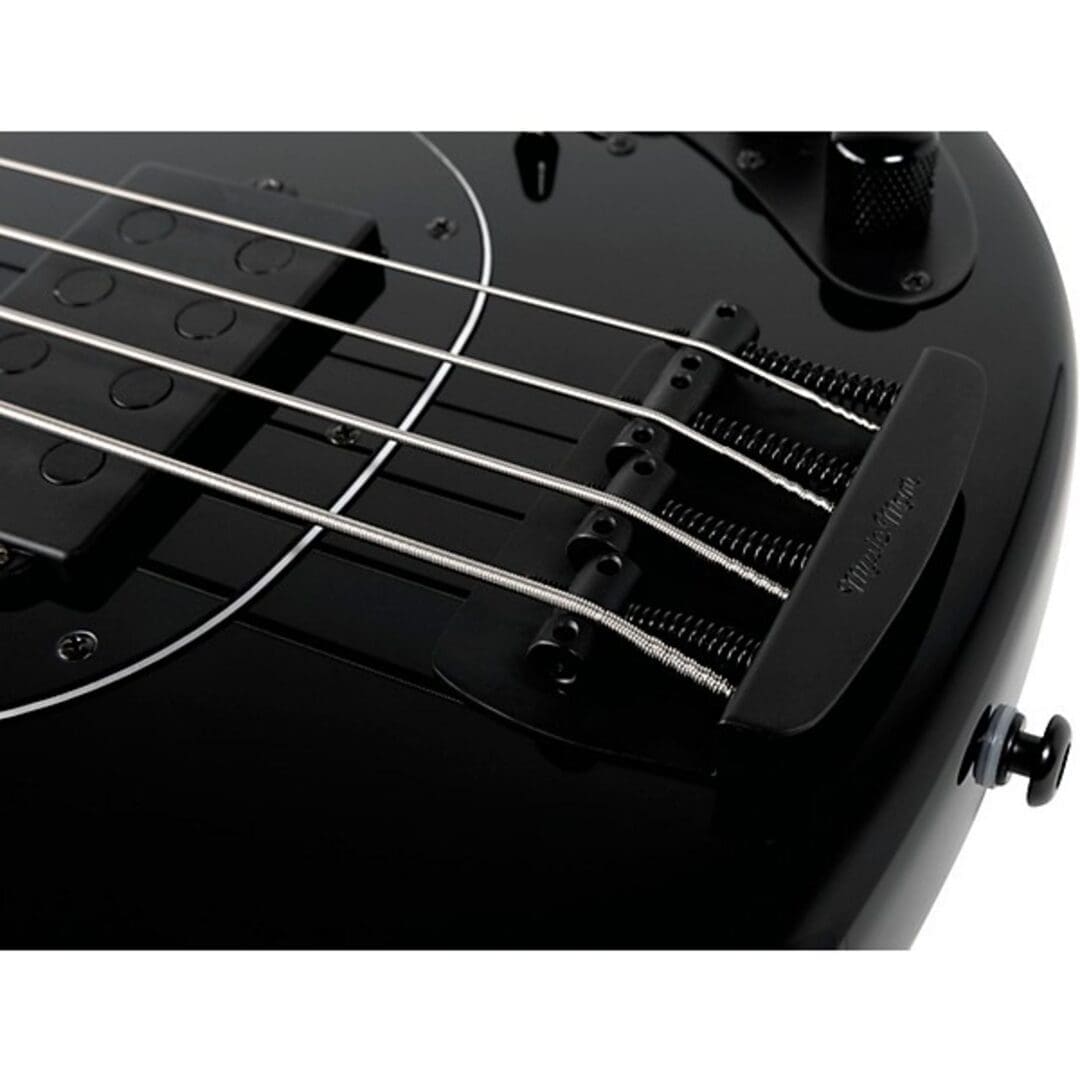 Ernie Ball Music Man DarkRay 4-String Electric Bass Guitar - Obsidian Black w/ Mono Gig Bag - Image 7