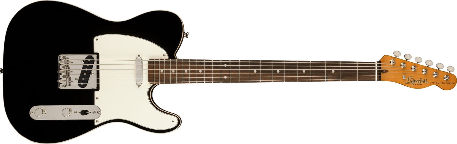 Squier Classic Vibe Baritone Custom Telecaster Electric Guitar - Black