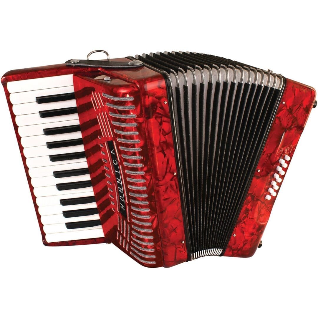 Hohner Hohnica 1303 Beginner 12 Bass Accordion - Red