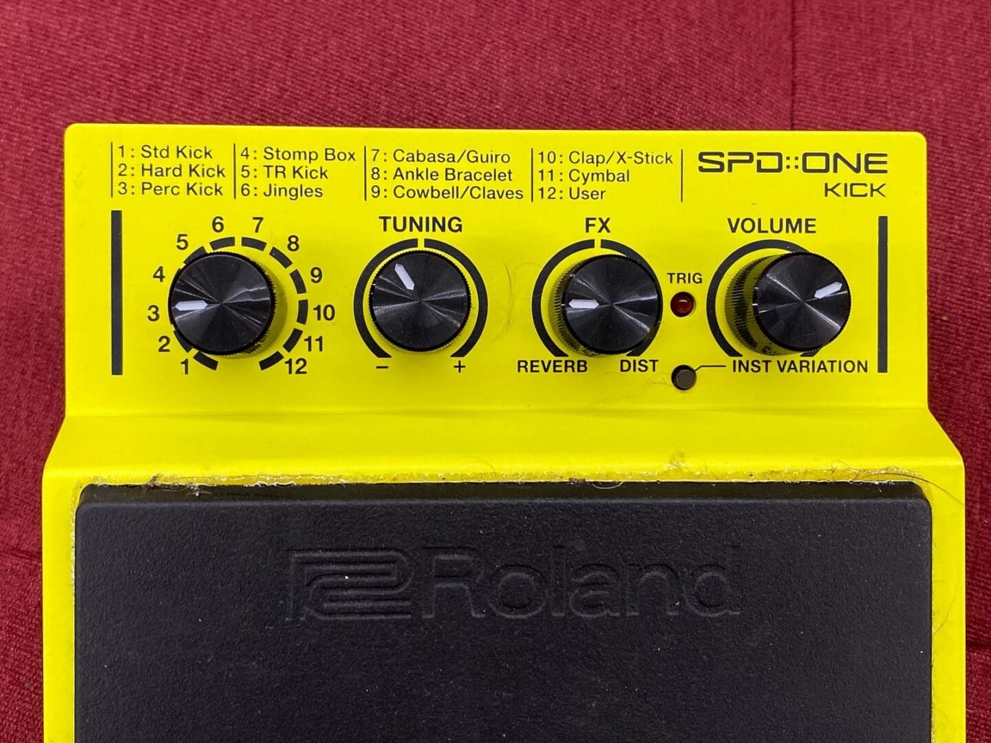 Roland SPD::ONE Kick Percussion Pad - Yellow - Image 9