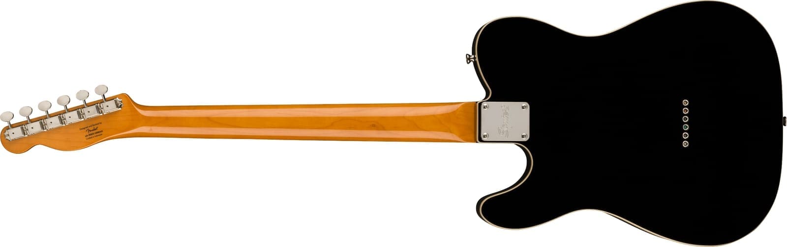 Squier Classic Vibe Baritone Custom Telecaster Electric Guitar - Black - Image 9
