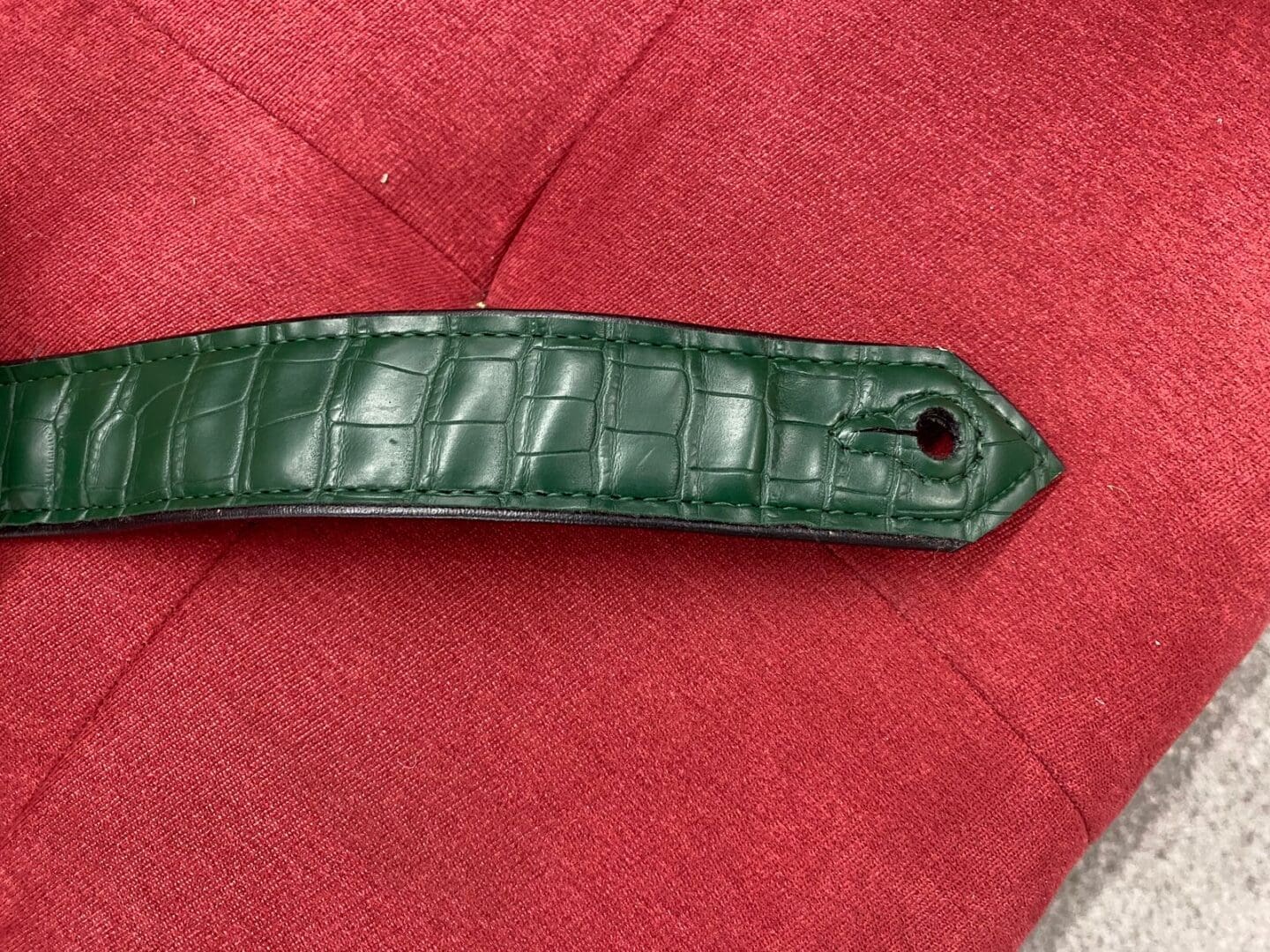 Steel Weather Bludgluttin Green Python Studded Guitar Strap - Image 2