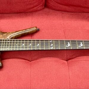 Warwick Custom Shop Dolphin Pro I 5-string Electric Bass Guitar - Natural, Black Walnut Burl