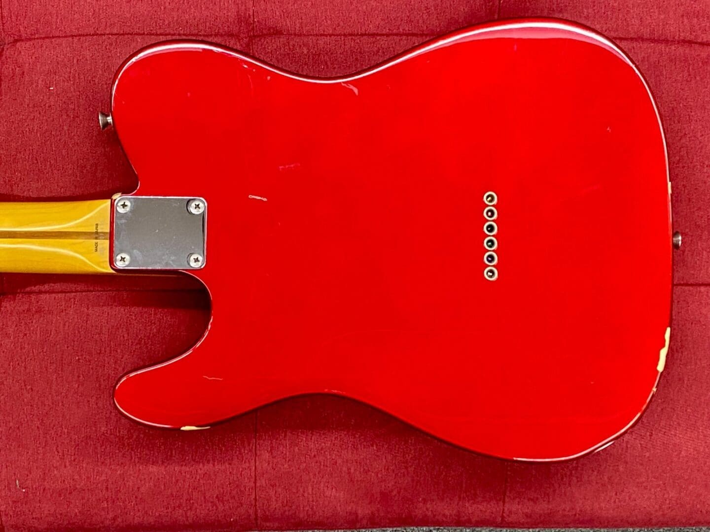 MIJ Fender Telecaster 50s’ Reissue 1995 - Candy Apple Red w/ Bag - Image 4
