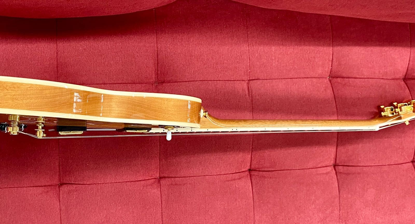 Epiphone Les Paul Custom Koa Solid Body Electric Guitar - Natural Koa w/ Case - Image 7
