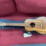 H Emura Handmade Solid Hawaiian Koa Tenor Ukulele w/ Chipboard Case